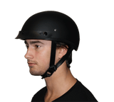 Daytona Skull Cap - Dull Black - D.O.T. - Cycle Clear