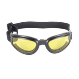 Kickstart Nomad Folding Goggles (Black Frame/Yellow Lens) by Pacific Coast - Cycle Clear