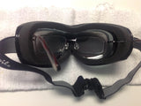 Padded Airfoil 'Fit Over Glasses' Riding Goggles (Black Frame/Clear Lens) by Pacific Coast - Cycle Clear