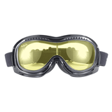 Padded Airfoil 'Fit Over Glasses' Riding Goggles (Black Frame/Yellow Lens) by Pacific Coast - Cycle Clear