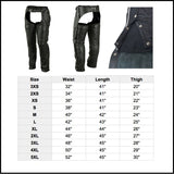 Unisex Double Deep Pocket Thermal Lined Chaps by Daniel Smart - Cycle Clear