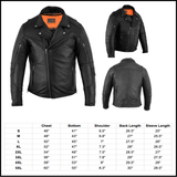 Men's Beltless Biker Jacket - Cycle Clear