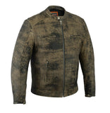 Men's Antique Brown Cruiser Jacket - Cycle Clear