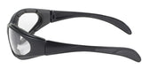 Chopper Style Glasses(Black Frame/Clear Lens) by Pacific Coast - Cycle Clear