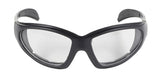 Chopper Style Glasses(Black Frame/Clear Lens) by Pacific Coast - Cycle Clear