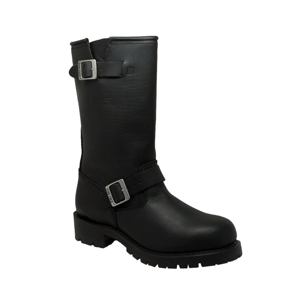 Men's Black Engineer Soft Boots - Cycle Clear