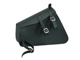 Leather Swing Arm Bag w/Buffalo Snaps - Left Side w/Built In Holster By Daniel Smart