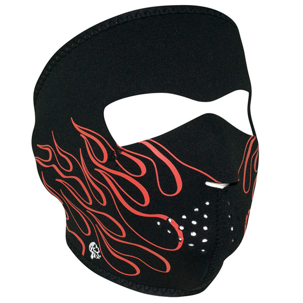 Full Face Mask - Neoprene - Orange Flame - Cycle Clear