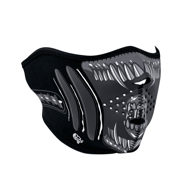 Half Face Mask - Neoprene - Alien By ZAN Headgear - Cycle Clear