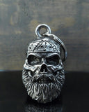 Old School Biker Skull Bravo Bell - Cycle Clear