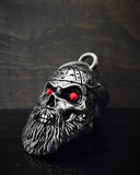 Old School Biker Skull Diamond Bravo Bell - Cycle Clear