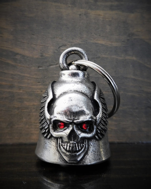 Skull Upwing Diamond Bravo Bell - Cycle Clear