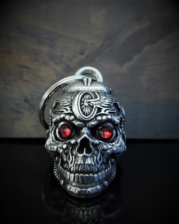 Motorhead Skull Diamond Bravo Bell - Cycle Clear