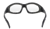 Chopper Style Glasses(Black Frame/Clear Lens) by Pacific Coast - Cycle Clear