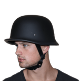 D.O.T. German Helmet - Dull Black - Cycle Clear