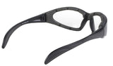 Chopper Style Glasses(Black Frame/Clear Lens) by Pacific Coast - Cycle Clear