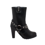 Women's Heeled Boots W/Studs - Cycle Clear