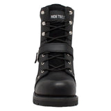 Men's 6" Black Biker Boots